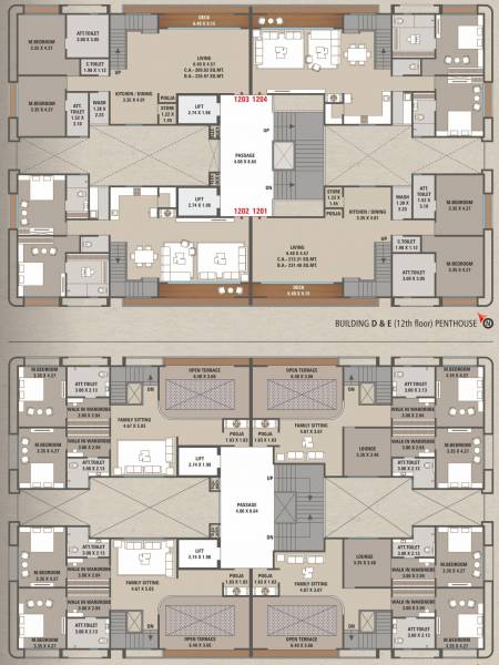 Block D,E Cluster Plan From 12th To 13th Floor grand-vissta Block D,E Cluster Plan From 12th To 13th Floor