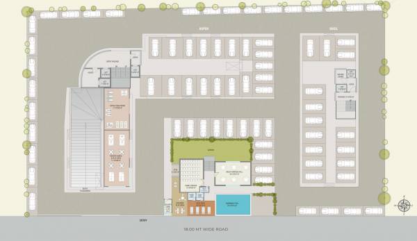  woods Aspen Cluster Plan For Ground Floor