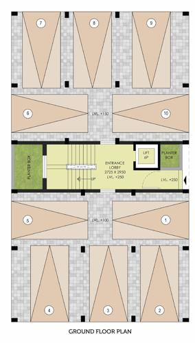 Tower 1 And 2 Cluster Plan for ground Floor elite-homes-phase-2-renaissance Tower 1 And 2 Cluster Plan for ground Floor