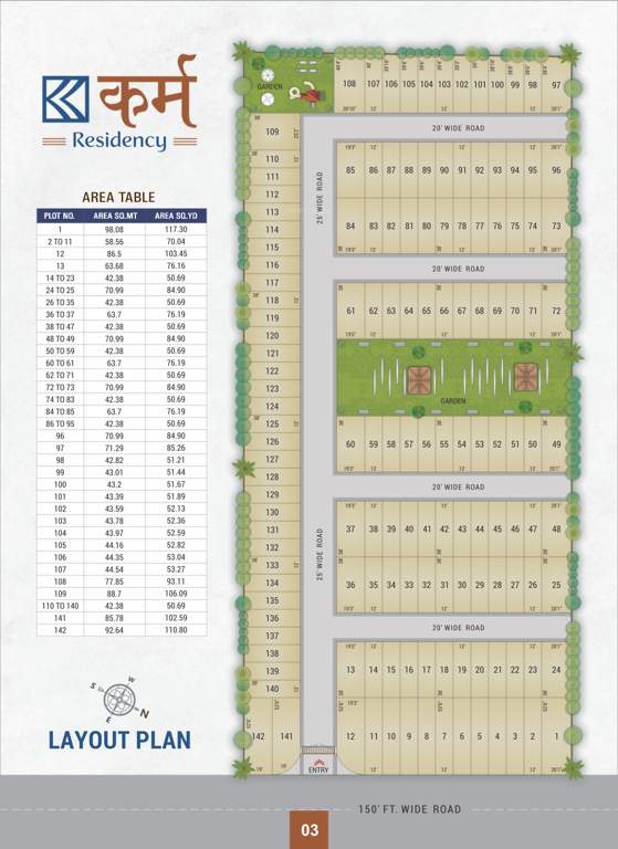 karma residency Layout Plan