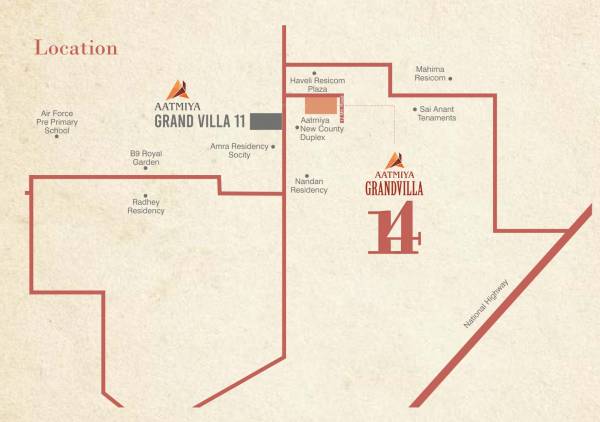  aatmiya-grandvilla-14 Location Plan