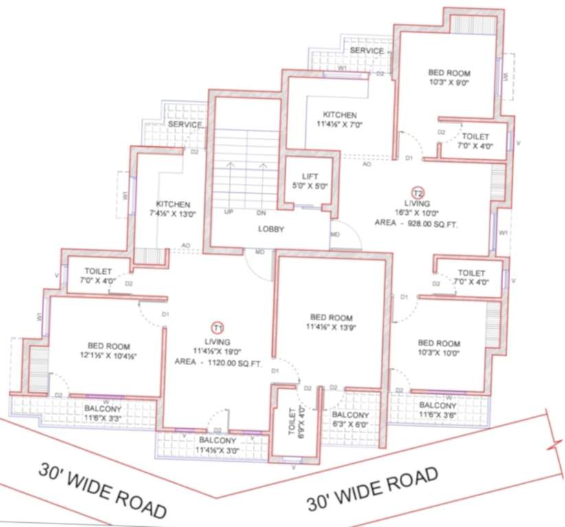  abi flats Green Abi Flats Typical Cluster Plan