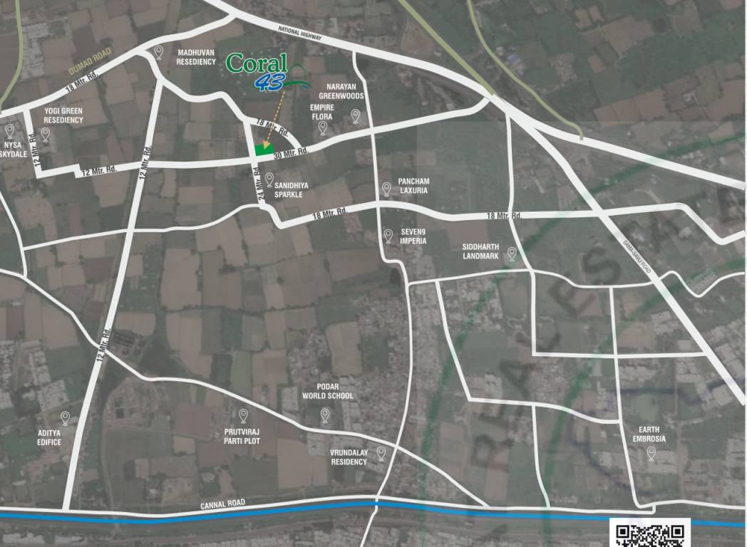 coral 43 Location Plan