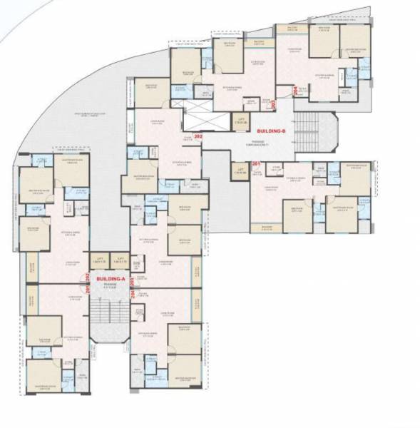 Block A And B Cluster Plan For 2nd Floor vrundavan-heights Block A And B Cluster Plan For 2nd Floor