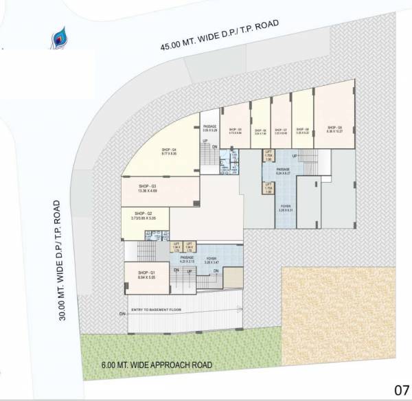 Block A And B Cluster Plan For Ground Floor vrundavan-heights Block A And B Cluster Plan For Ground Floor