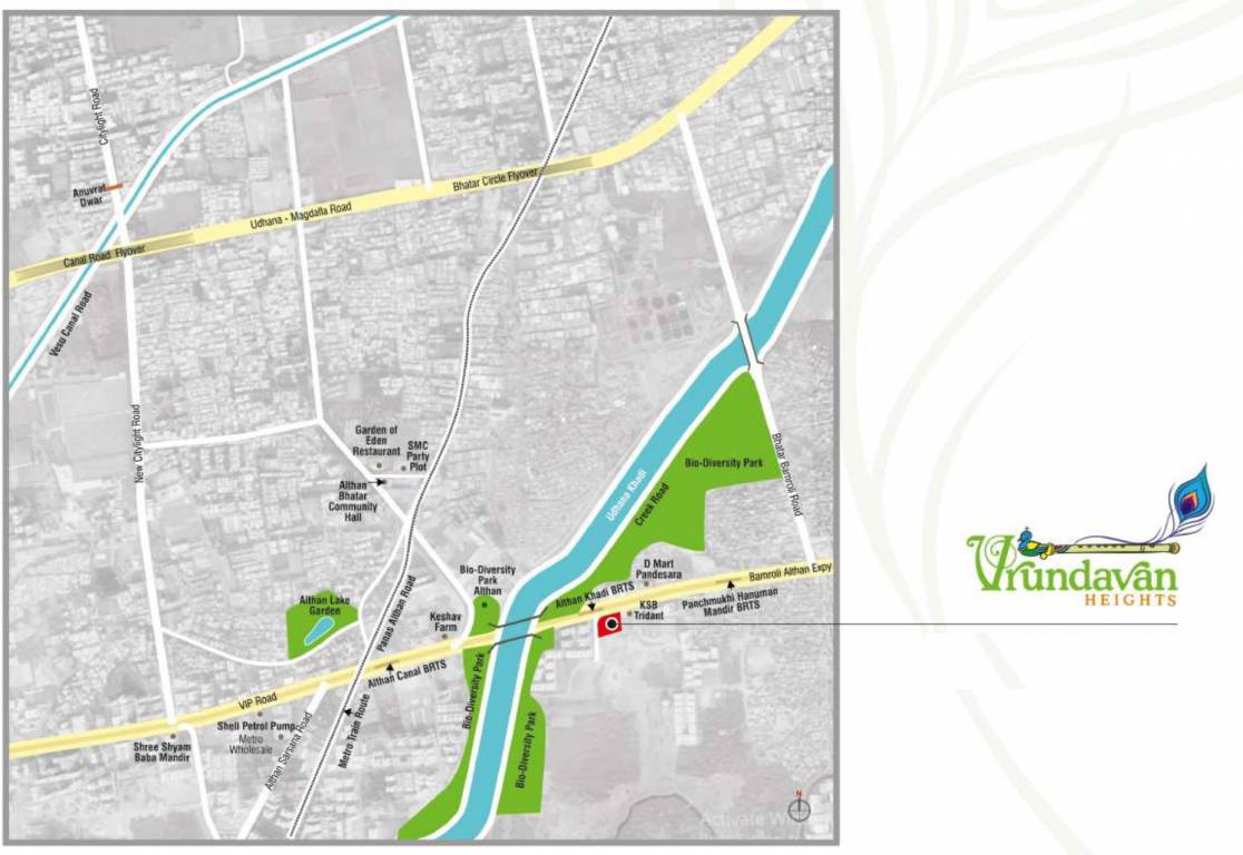  vrundavan heights Location Plan