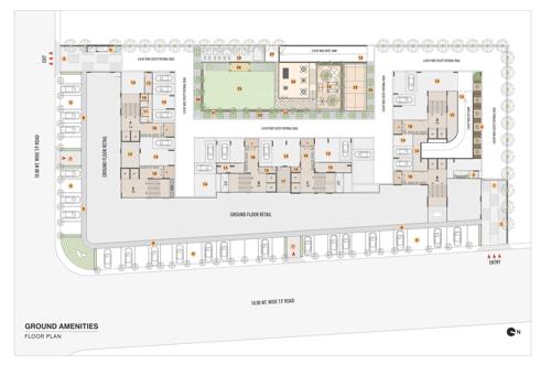  parkwest Block A To F Cluster Plan for ground Floor