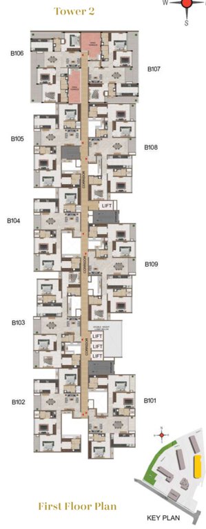  mercury phase 1 Pinnacle Apts Cluster Plan For 1st Floor