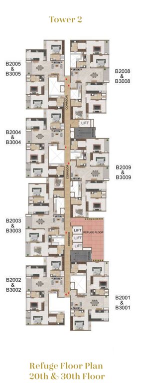  mercury phase 1 Pinnacle Apts Cluster Plan For 20th & 30th Floor