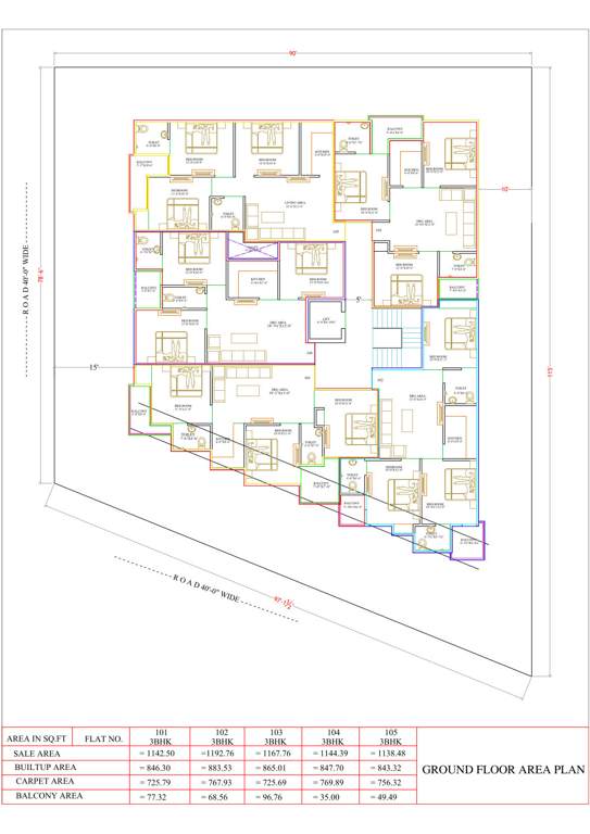  heights 2nd Vikas Heights 2nd Cluster Plan