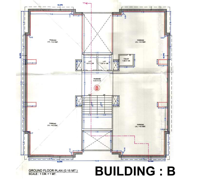siddheshwar sky B Cluster Plan For Ground Floor