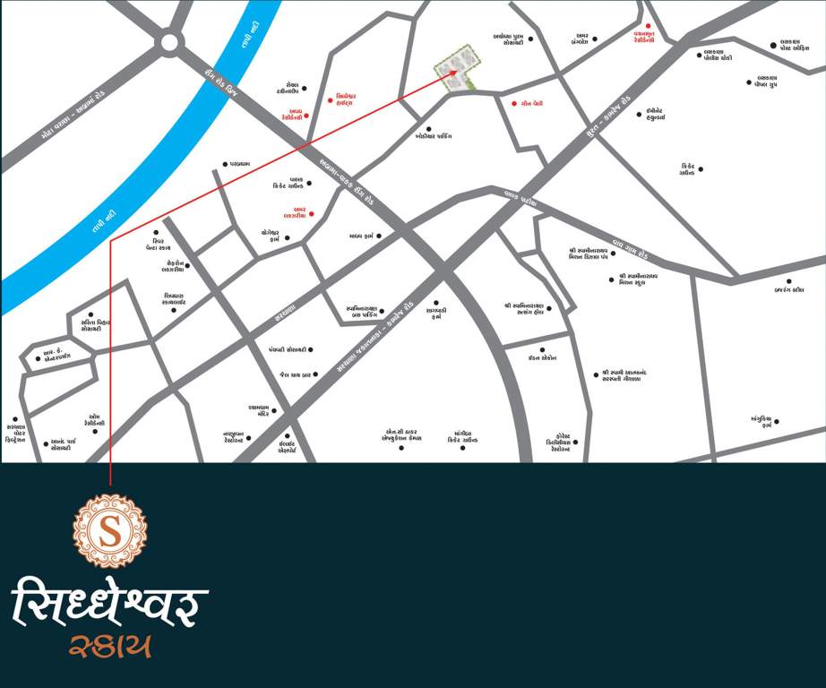 siddheshwar sky Location Plan