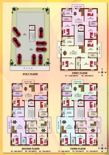  ganapathy-apartments Ganapathy Apartments Cluster Plan