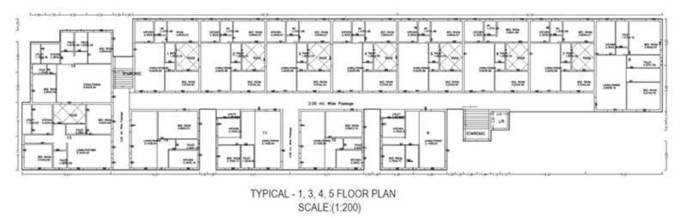  hights Srinivasa Hights Typical Cluster Plan