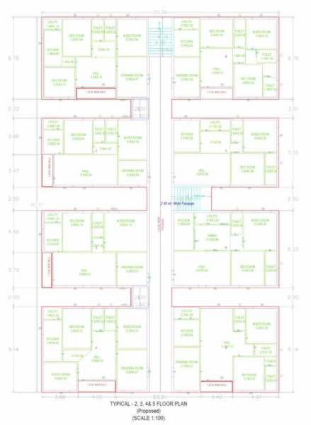  heights BV Heights Typical Cluster Plan