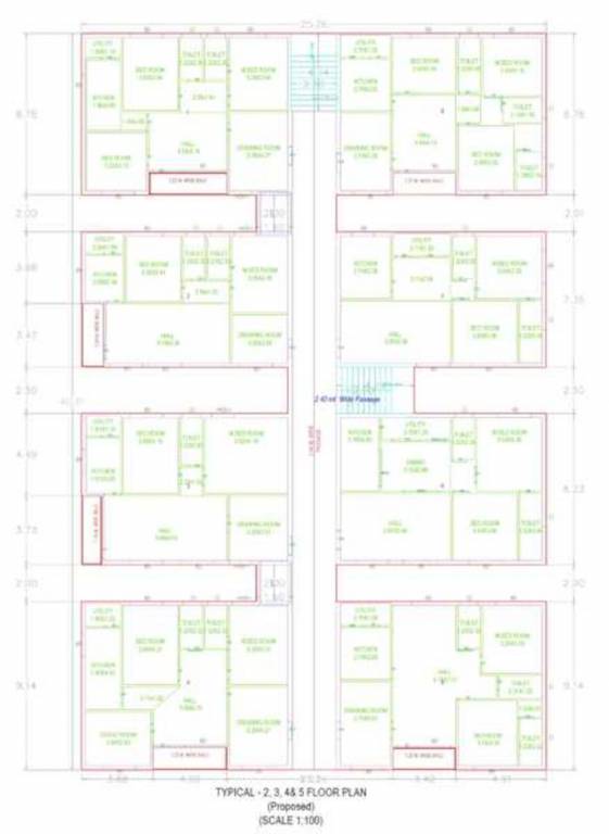  heights BV Heights Typical Cluster Plan