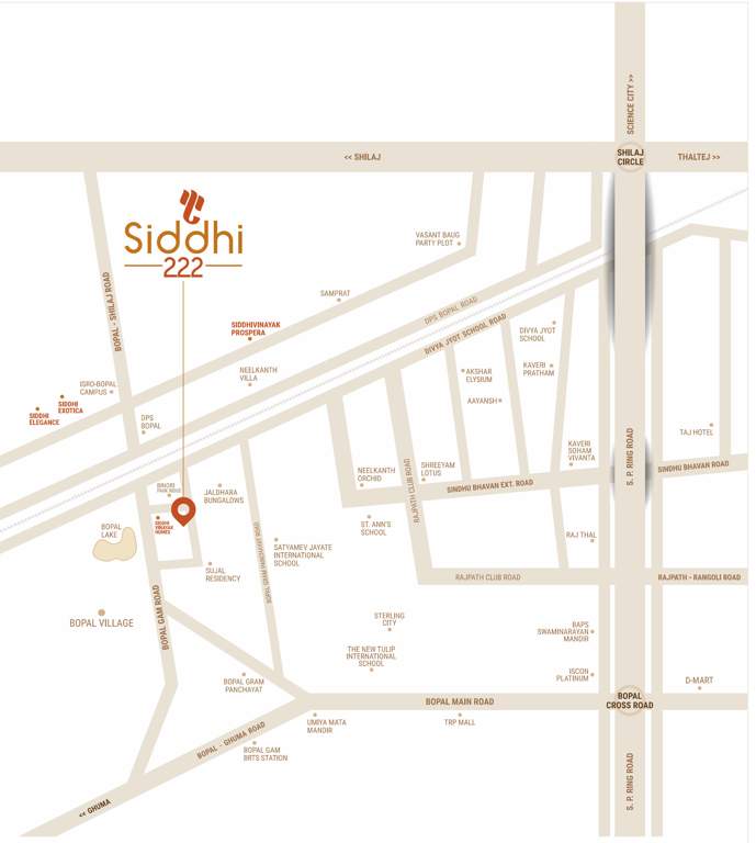  siddhi 222 Location Plan