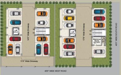  auroville-homes-block-a Auroville Homes Block A Cluster Plan For Ground Floor