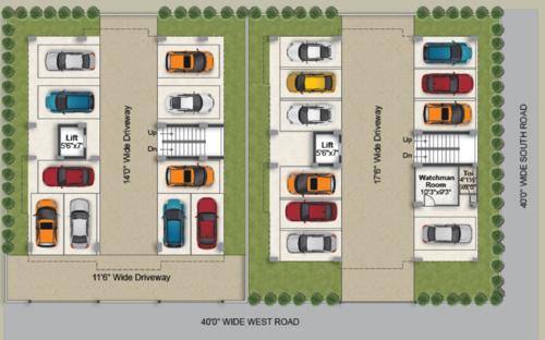  auroville-homes-block-a Auroville Homes Block A Cluster Plan For Ground Floor