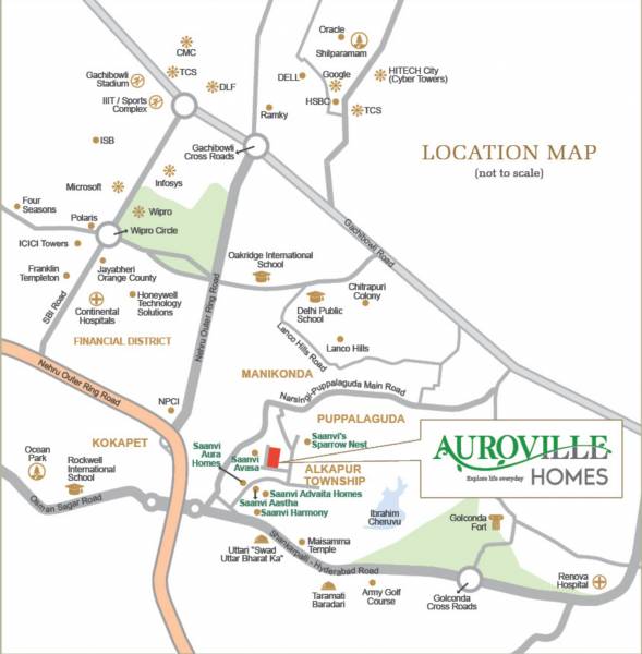  auroville-homes-block-a Location Plan