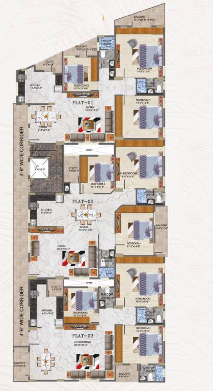  hanshi s hill view Hanshi S Hill View Cluster Plan For Typical Floor Plan
