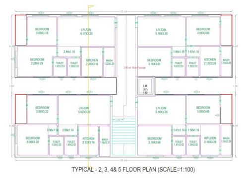 mayras-splendor Mayras Splendor Cluster Plan from 2nd to 5th Floor