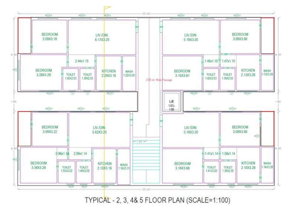  mayras splendor Mayras Splendor Cluster Plan from 2nd to 5th Floor