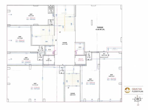 A Cluster Plan For Ground Floor rituraj-prosperaa A Cluster Plan For Ground Floor