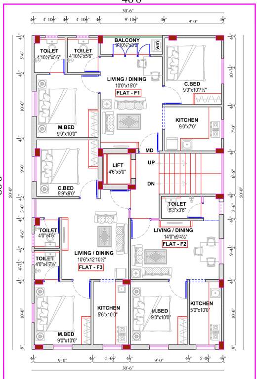  shri win flats phase 2 Shri Win Flats Phase 2 Cluster Plan For 1st Floor
