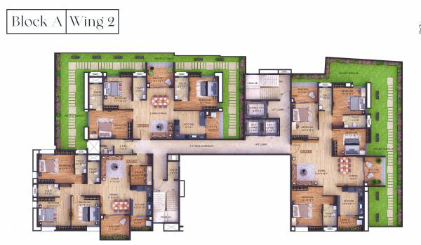  intellia Block A wing 2 Cluster Plan for 1st Floor
