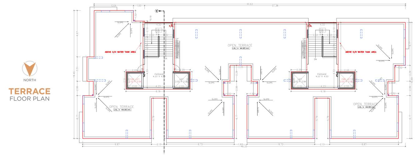  trident Block A To A1 Cluster Plan for Terrace Floor
