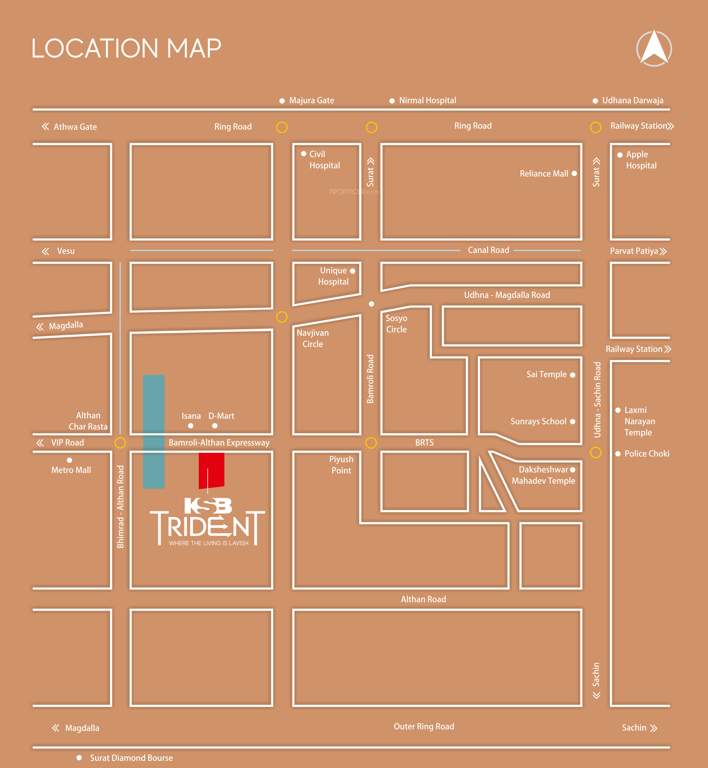  trident Location Plan