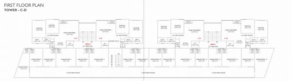 Block C And D Cluster Plan for 1st Floor landmark-brushellz-ii Block C And D Cluster Plan for 1st Floor