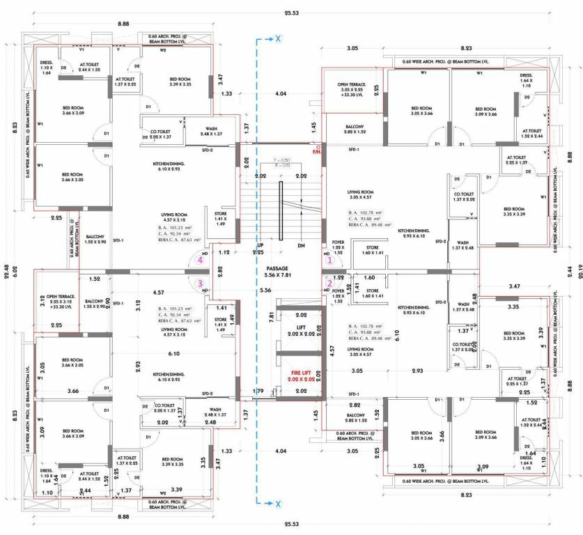 siddhi vinayak elements phase 2 Block E Cluster Plan For 11th Floor