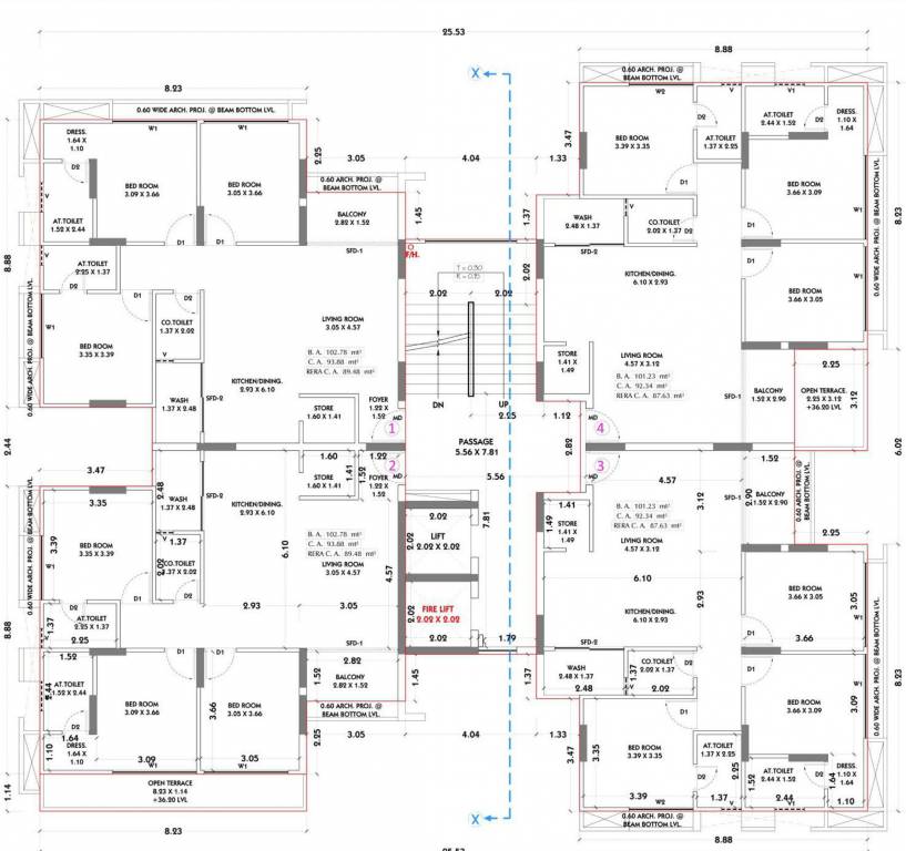 siddhi vinayak elements phase 2 Block F Cluster Plan For 11th Floor
