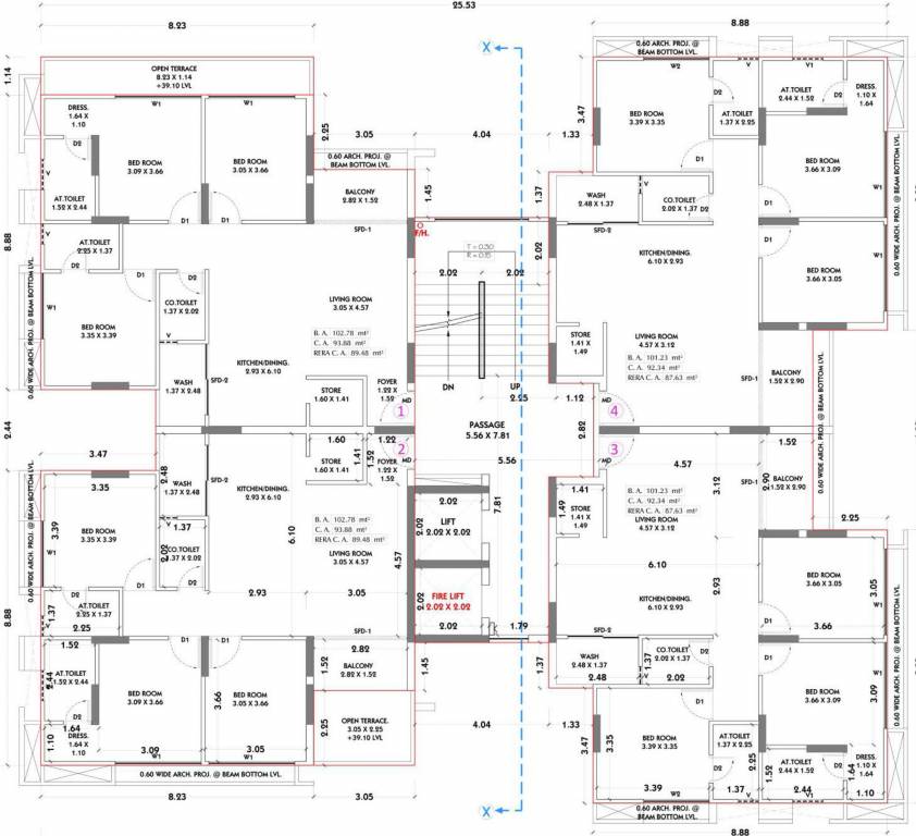 siddhi vinayak elements phase 2 Block F Cluster Plan For 12th Floor