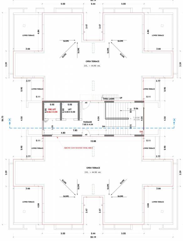 siddhi vinayak elements phase 2 Block G Cluster Plan For Terrace Plan