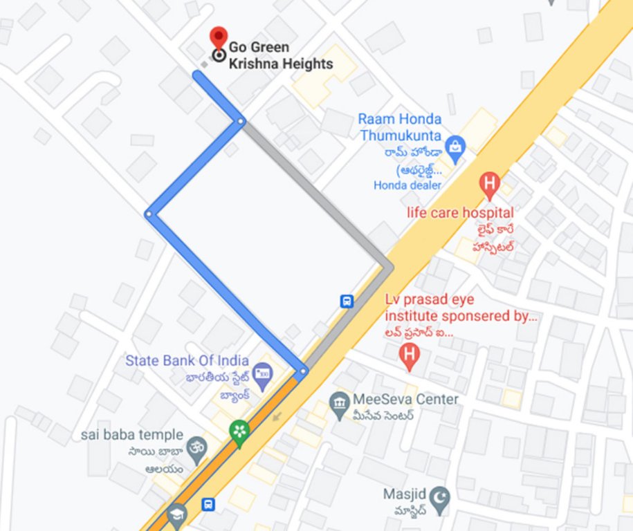  green krishna heights Location Plan