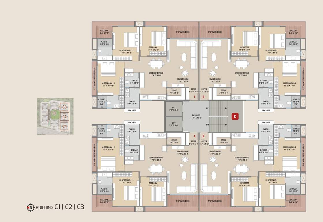  the prestige A1 Cluster Plan