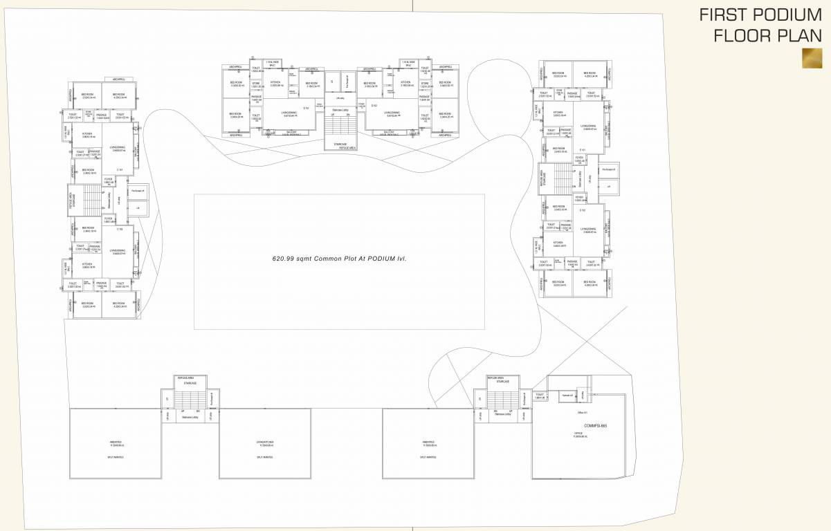 inspera A To E 1st Podium Cluster Plan