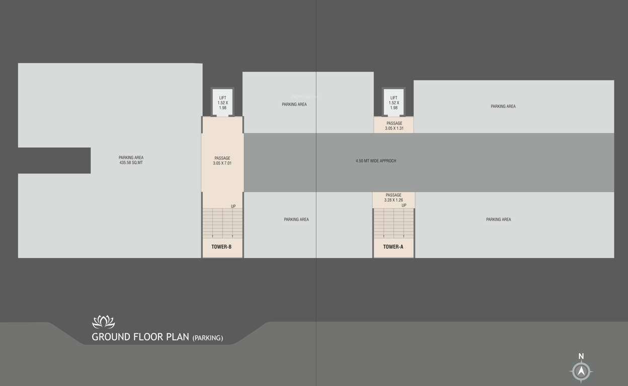  aadikara enclave A To B Cluster Plan For Ground Floor