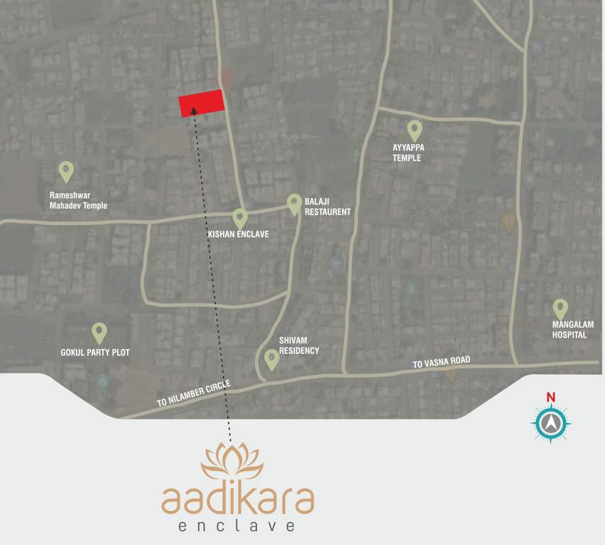  aadikara enclave Location Plan