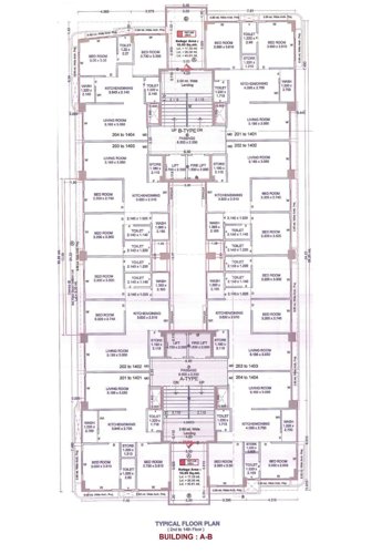  prime Block A And B Cluster Plan from 1st to 14th Floor
