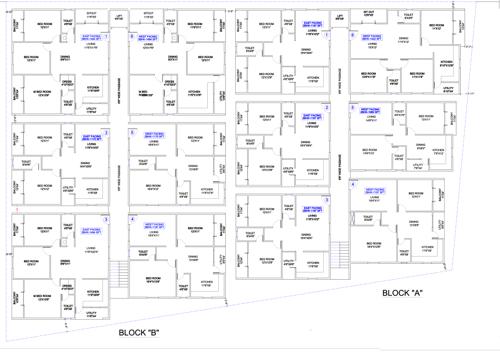  happy-homes-arghya Block A And B Cluster Plan From Ground To 4th Floor