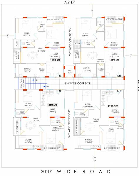  nishika-platinum Naishka Homes Typical Cluster Plan