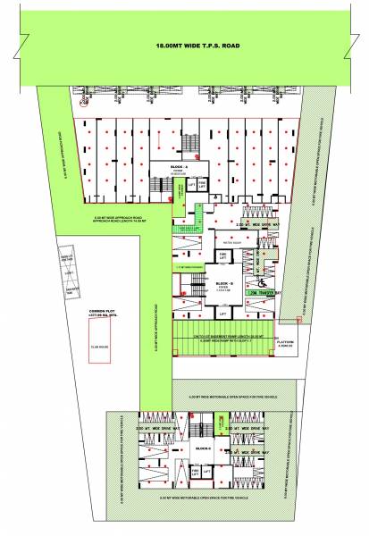  garnet Block A, Block B, Block C Cluster Plan for ground Floor