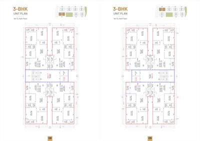 Block A And B Cluster Plan from 1st to 14th Floor meera-heights Block A And B Cluster Plan from 1st to 14th Floor
