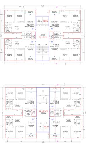 Block C To G Cluster Plan from 1st to 14th Floor meera-heights Block C To G Cluster Plan from 1st to 14th Floor