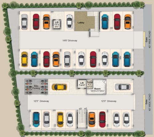  athena-homes-b Athena Homes B Cluster Plan For Ground Floor