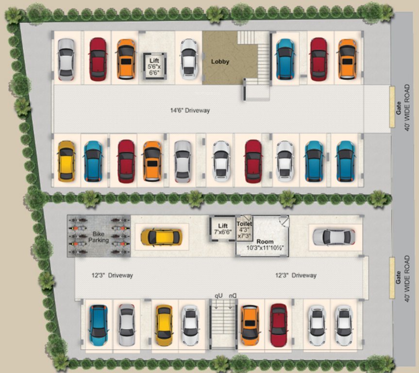  athena homes b Athena Homes B Cluster Plan For Ground Floor